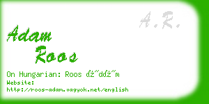 adam roos business card